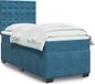 Maison Exclusive - Lit boxspring avec matelas, bleu, 100 x 200 cm, velours