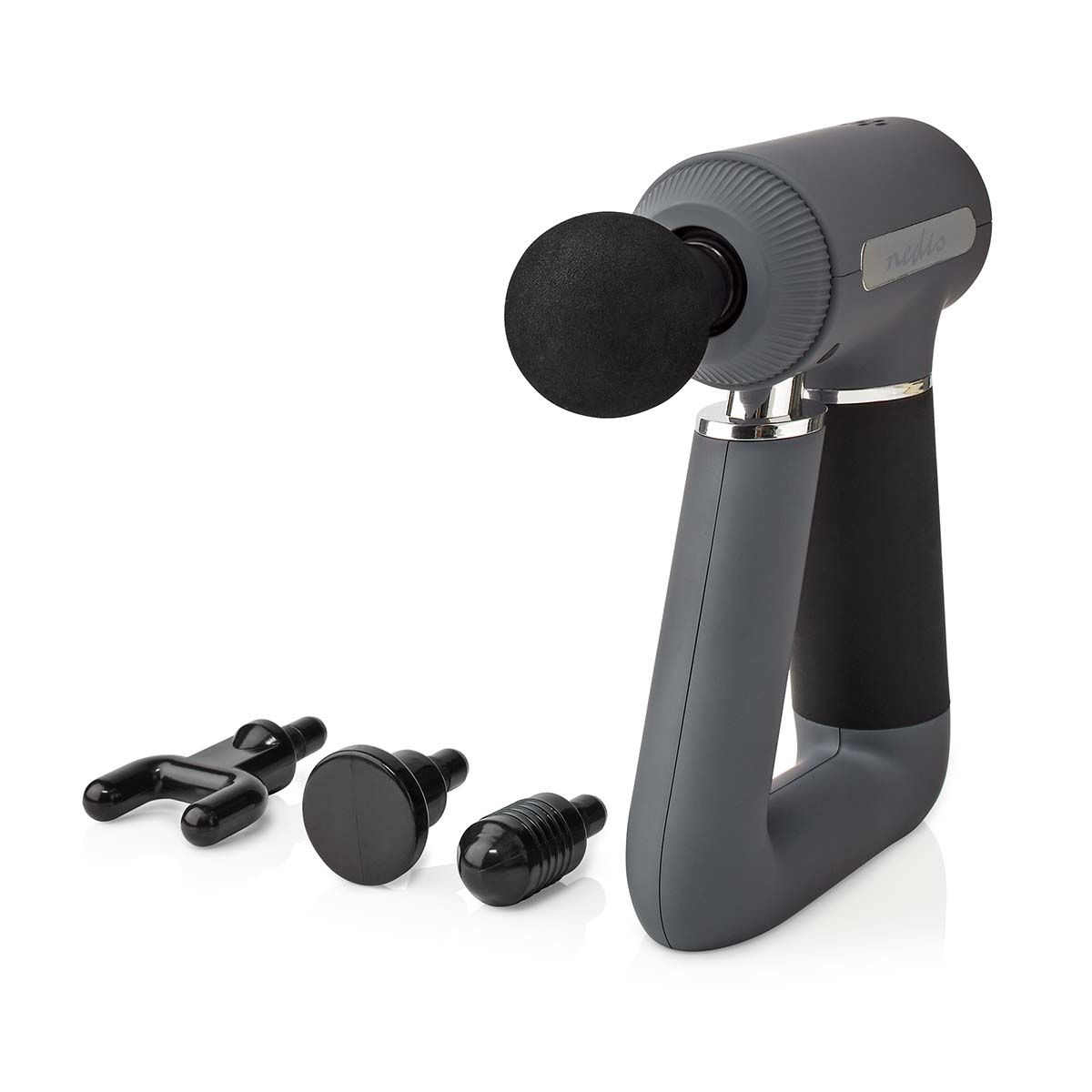 Nedis HCMSG100 Percussive Massage Gun - Back, Neck, Shoulders - Grey