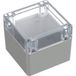 TRU COMPONENTS 6U07111109437 TC-13865100 Boîtier industriel 105 x 105 x 89.7 ABS, Polycarbonate Gris clair, Transparent 1 pièce(s)
