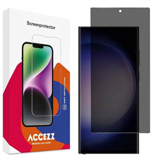 Accezz Screen Protector - Gehard Glas Privacy Screenprotector voor Samsung Galaxy S23 Ultra