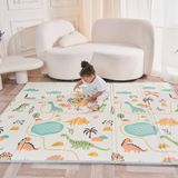 Opvouwbare, gewatteerde mat, 150 x 180 cm, waterdicht, omkeerbaar, voor babyspelletjes, sportschool en kinderactiviteiten