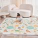 Opvouwbare, gewatteerde mat, 150 x 180 cm, waterdicht, omkeerbaar, voor babyspelletjes, sportschool en kinderactiviteiten