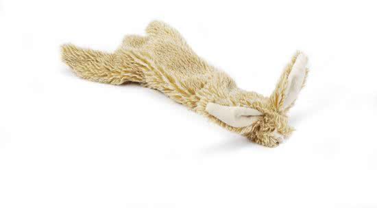 Beeztees Flatino Konijn - Hondenspeelgoed - Bruin - 30 cm