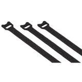 Hama 00221008 kabelbinder Haak & lus kabelbinder Nylon, Polypropyleen (PP) Zwart 20 stuk(s)