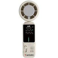 Verbatim Cool 'n' Go Ice Touch Pro - Ventilator - verplaatsbaar - USB-C - wit/zilver