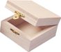 Rayher hobby materialen Rayher hobby Houten kistje met sluiting en deksel - 7 x 7 x 4 cm - Sieraden/spulletjes/sleutels - kleine kistjes