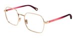 Chloé Ch0268o Lunettes de vue femme doré carrées 52mm