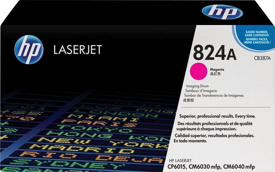 HP 824A Magenta LaserJet Drum - CB387A - Compatible with HP Color LaserJet CP6015, CM6030, CM6040