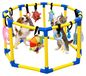 Aire de jeu pour chiots avec 10 jouets et structure d'escalade