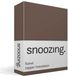 Snoozing Flanel Topper Hoeslaken - 70x200 cm - Bruin