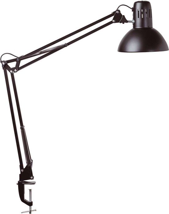 MAULstudy Bureaulamp - Tafelklem - Zwart - E27 - 59.5 x 17 x 44 cm