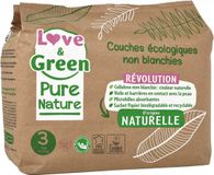 Love & Green Pure Nature Ecologische Luiers Maat 3 Midi (4 tot 9 kg) - 42 Stuks