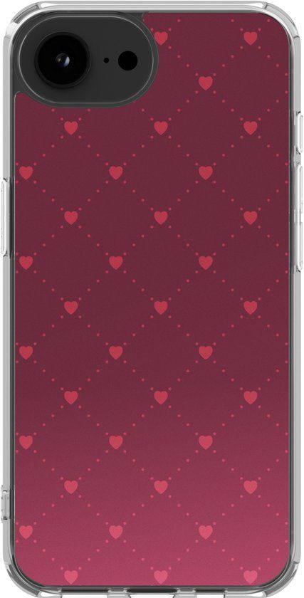 imoshion Hoesje - Geschikt voor Apple iPhone 17e / 16e - Design hoesje - Crush Check Coral Dust