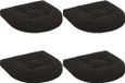 vidaXL - 4-Piece - Zitkussens - Zwart - 40 x 40 x 5 cm