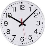 EUROTIME 55000 Wandklok Zendergestuurd 30 cm Wit