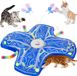 Jouet interactif pour chat - rechargeable - avec papillon rotatif et queue en peluche - activé par le toucher