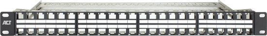 ACT Patchpaneel 48-poorts keystone unloaded 19" 1U high density PP1031