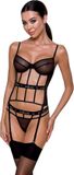 Obsessive Amallie Kanten Body - Zwart