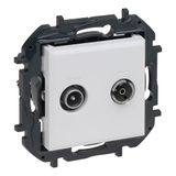 LEGRAND Niloé Step TV-R/SAT-stopcontact, monteerbaar, wit
