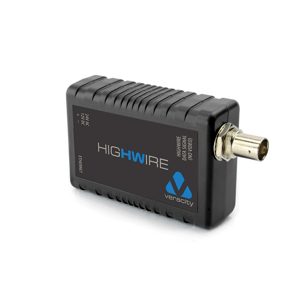 Veracity Highwire - Netwerk media converter - Zwart