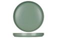 Cosy & Trendy ALTO Set van 6 platte borden van aardewerk, groen, diameter 26 cm