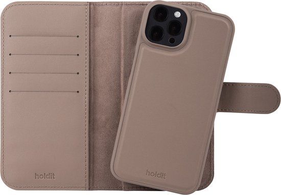 Holdit Wallet Case Magnet Plus geschikt voor Apple iPhone 12 (Pro) - Mocha Brown
