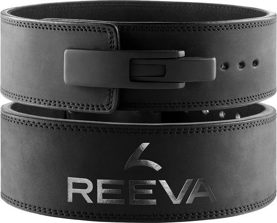 Reeva Leren Lifting Belt - Zwart - Maat S - Halterriem