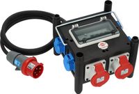 Brennenstuhl Compacte rubberen stroomverdeler BSV 3 FI type B - 2xCEE16A, 5x230V | 2m | H07RN-F 5G2,5 | IP44