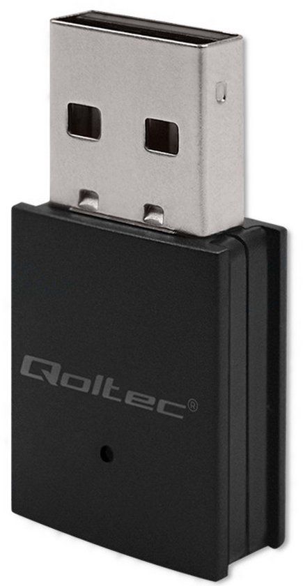 Qoltec Mini Adapter - WiFi N - Bluetooth 4.0 - USB