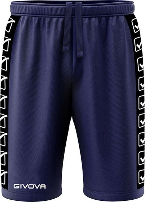 Givova Terry Band Sport Shorts - Navy - Unisex - Size L