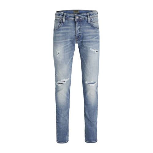 JACK & JONES JEANS INTELLIGENCE slim fit jeans JJIGLENN JJFOX 50SPS blauw