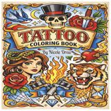 Ink Therapy: A Tattoo-Inspired Coloring Book: 50 Bold Designs for Relaxation & Creative Expression