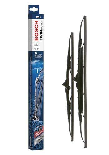 Bosch Ruitenwisser Twin Spoiler 533S, lengte: 530mm/475mm - set voor voorruit