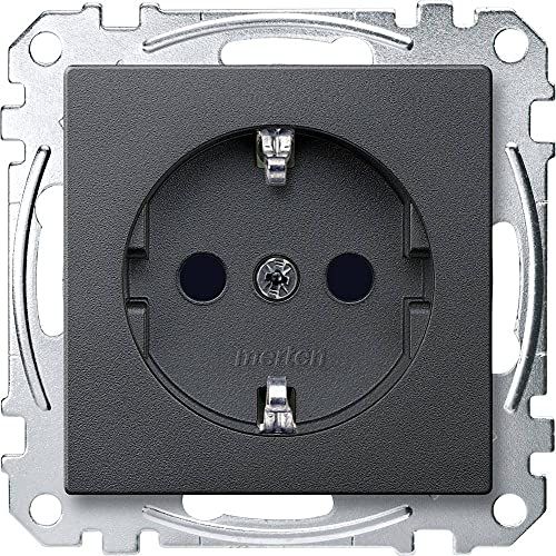 Merten MEG2300-0414 - Stopcontact - Antraciet - Systeem M