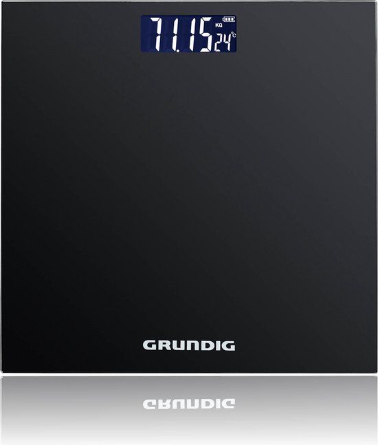 Grundig Digitale Personen Weegschaal - Zwart - Tot 180kg - Digitaal Display