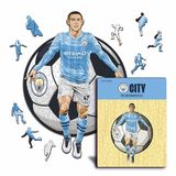 Iconic Puzzles Phil Foden houten puzzel, kleur, maat L (Manchester City PhilFoden-L)