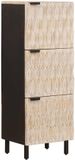 vidaXL Highboard Blanc Lavé 40 x 33 x 110 cm