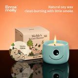 Emma Molly MOMO Baumhöhle Kerze Geschenkbox (Vert Bambou) 90g (Bergamote/Jasmin/Cèdre)