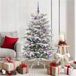 vidaXL Kunstmatige Inklapbare Kerstboom Wit 150 cm PE en PVC