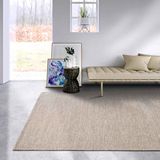 Elle Decor ation Pradesh Wollen tapijt, natuurlijk woonkamertapijt, handgeweven en milieuvriendelijk, boho-tapijt, wol voor woonkamer, slaapkamer, eetkamer, hal, keuken, linnen wit, 60 x 90 cm