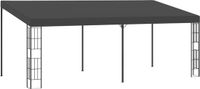 vidaXL Wandprieel 3x6 m stof antracietkleurig