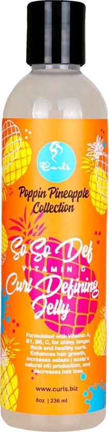 Curls Poppin Pineapple So So Def Vitamine C - Curl Defining Jelly - Gel- Krullend Haar- 236ml