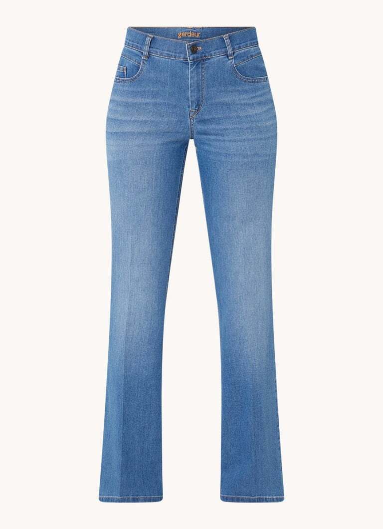 Gardeur Gardeur High waist flared jeans met medium wassing