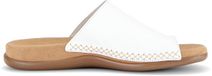 Gabor Dames Platte Sandalen 1001.01.002 Glad Leer Wit Maat 36