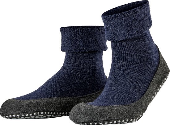 Falke Cosyshoe Homesocks Heren Donkerblauw Maat 3940