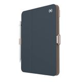 Speck Hoesje voor iPad Pro 10e generatie 27,9 cm - val- en camerabescherming, slanke standaard met meerdere standen, Apple potloodhouder - amandelmelk/mokka/houtskool