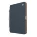 Speck Hoesje voor iPad Pro 10e generatie 27,9 cm - val- en camerabescherming, slanke standaard met meerdere standen, Apple potloodhouder - amandelmelk/mokka/houtskool