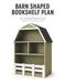 Barn Shaped Bookshelf Plan: DIY Woodworking Blueprint for Beginners