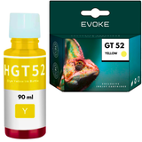 Evoke HP GT52 printer inktfles, geel, 90ml, 10280 pagina's