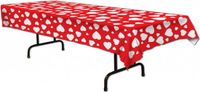 Merkloos Hartjes tafelkleed 274 cm